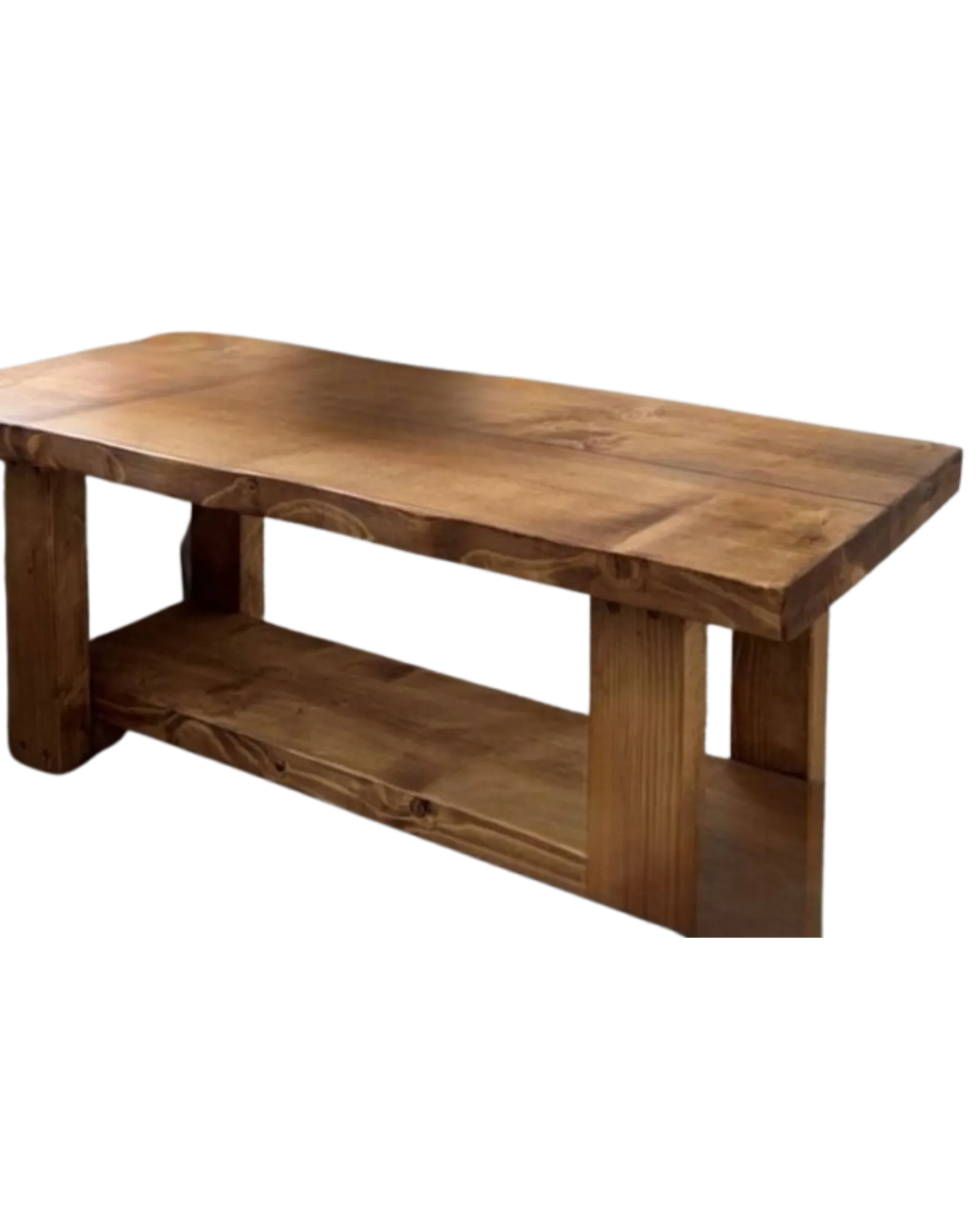 000.009  Farmhouse Coffee Table with a shelf