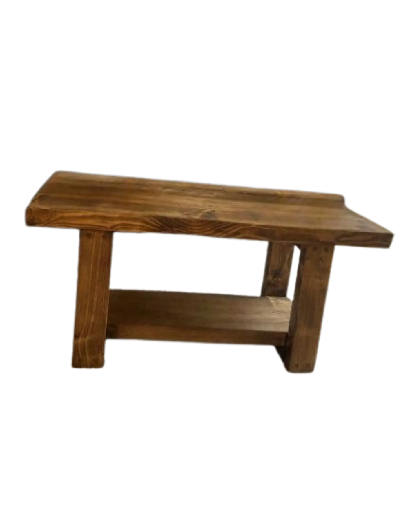 000.009  Farmhouse Coffee Table with a shelf