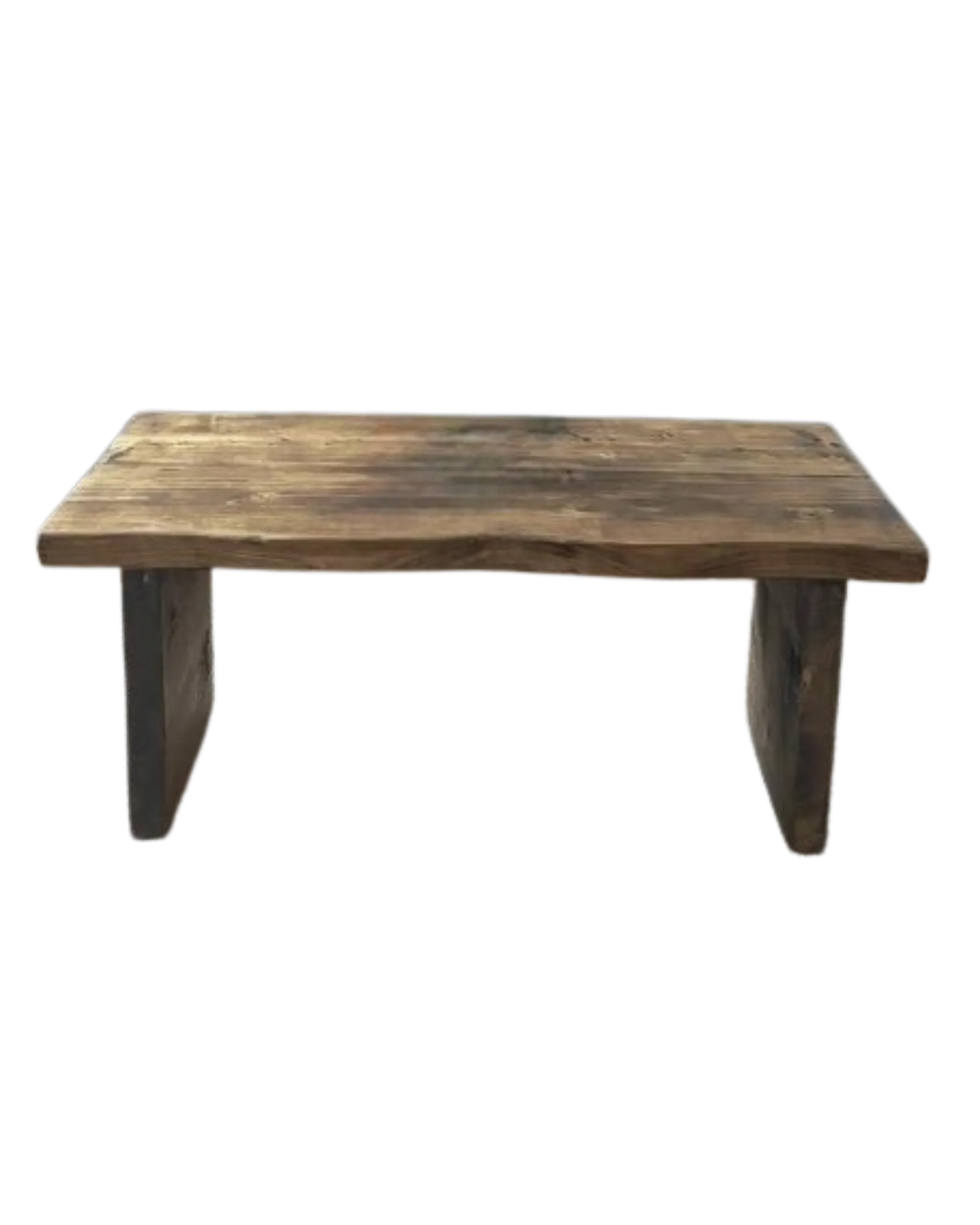 000.010  Coffee Table with live (waney) edges (2 heights) Rustic Solid Wood