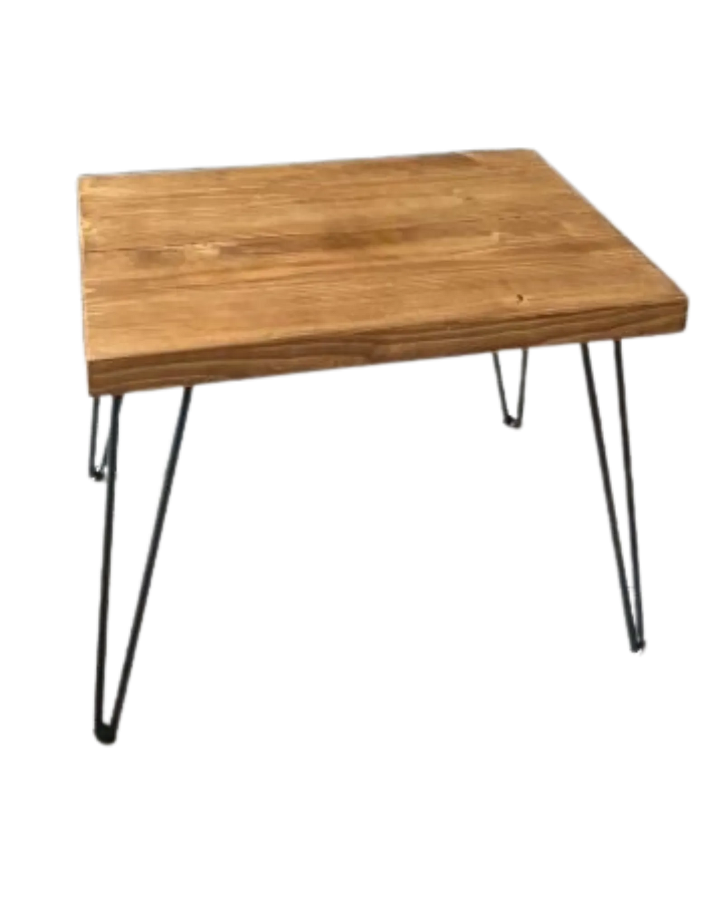 000.016  Coffee Table solid wood with hairpin legs