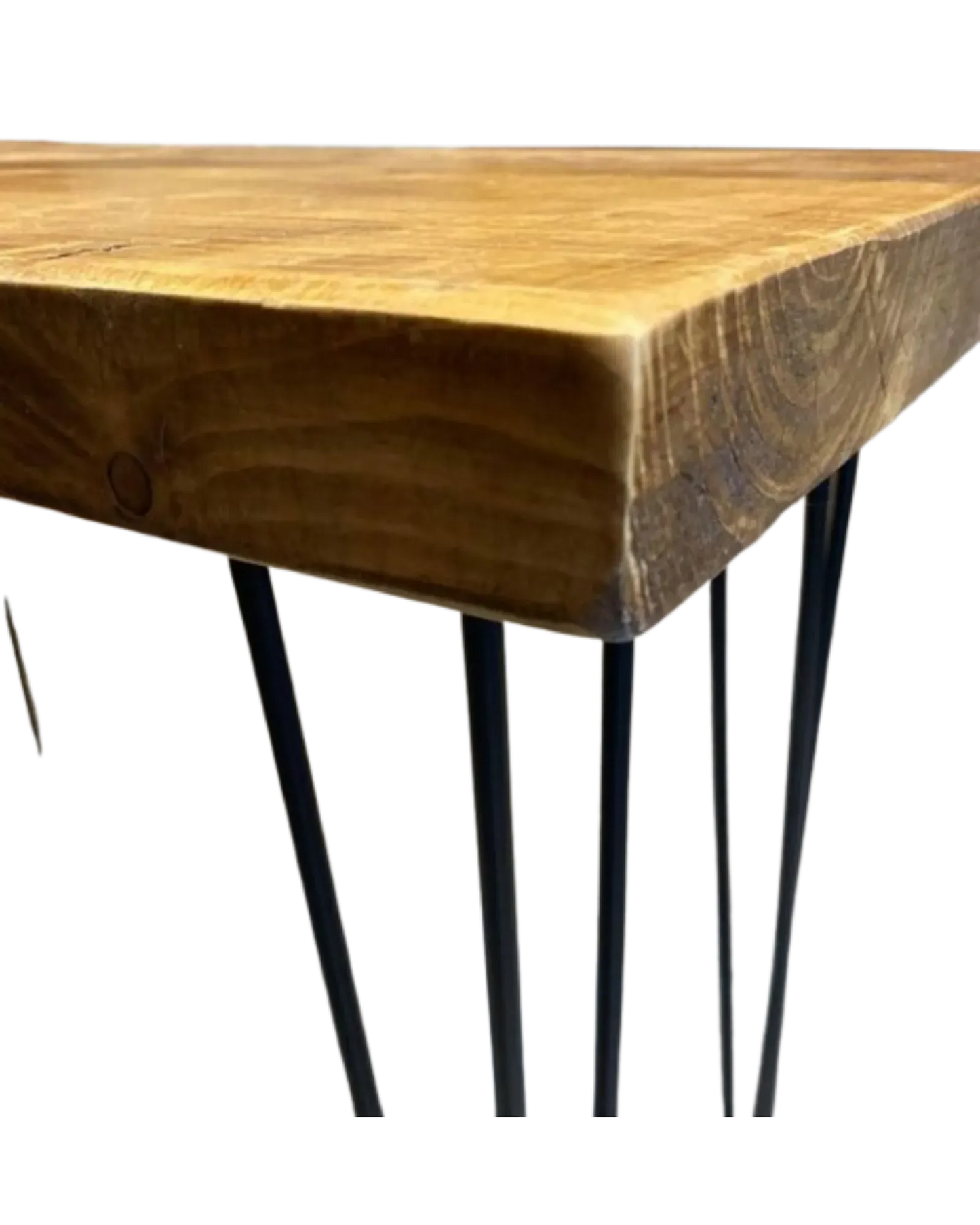 000.016  Coffee Table solid wood with hairpin legs