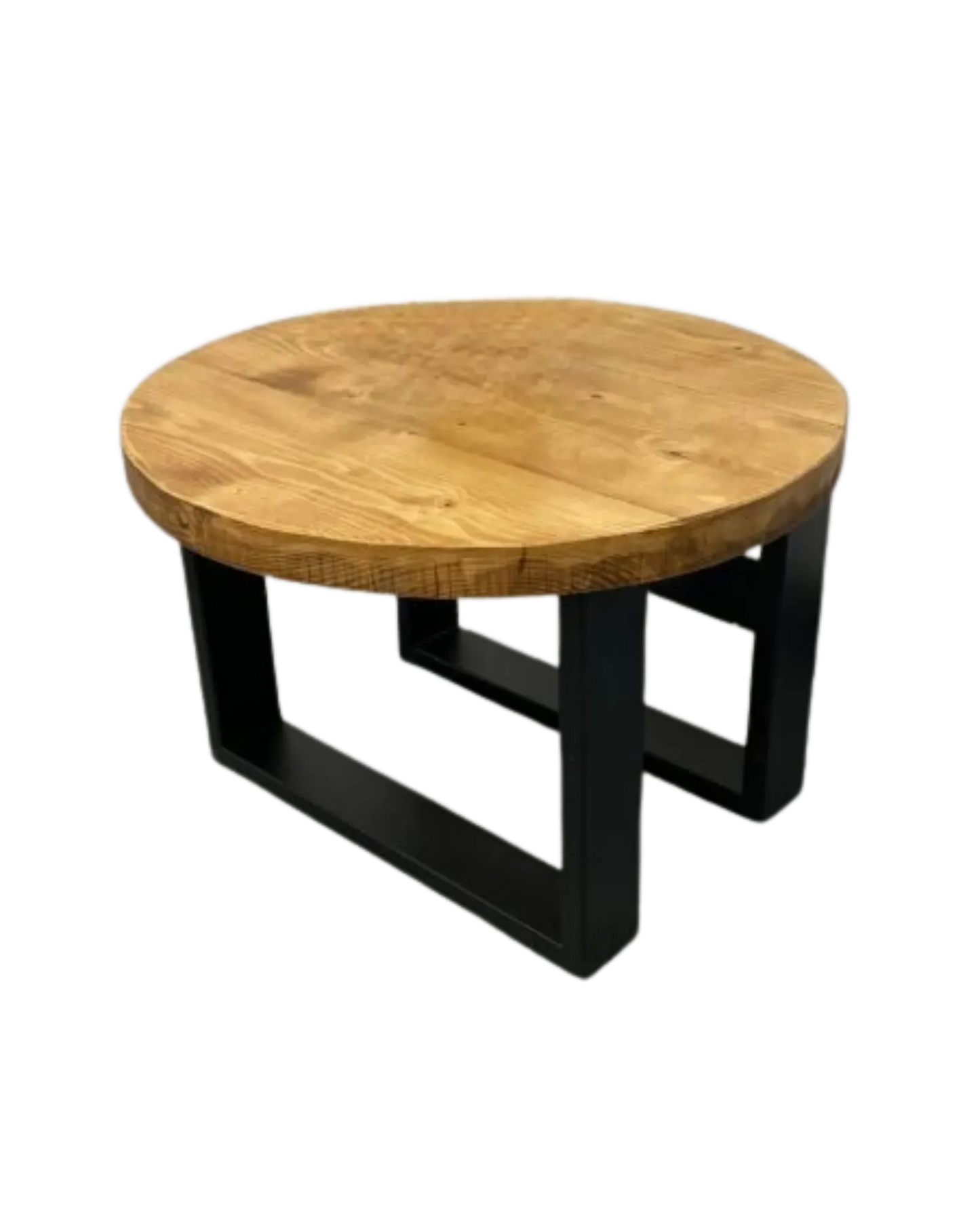 000.022  Round Coffee table with square box section legs