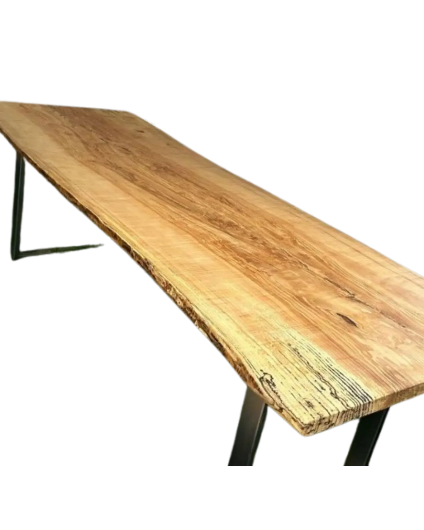 000.027  Rippled Olive Ash Large Dining Table