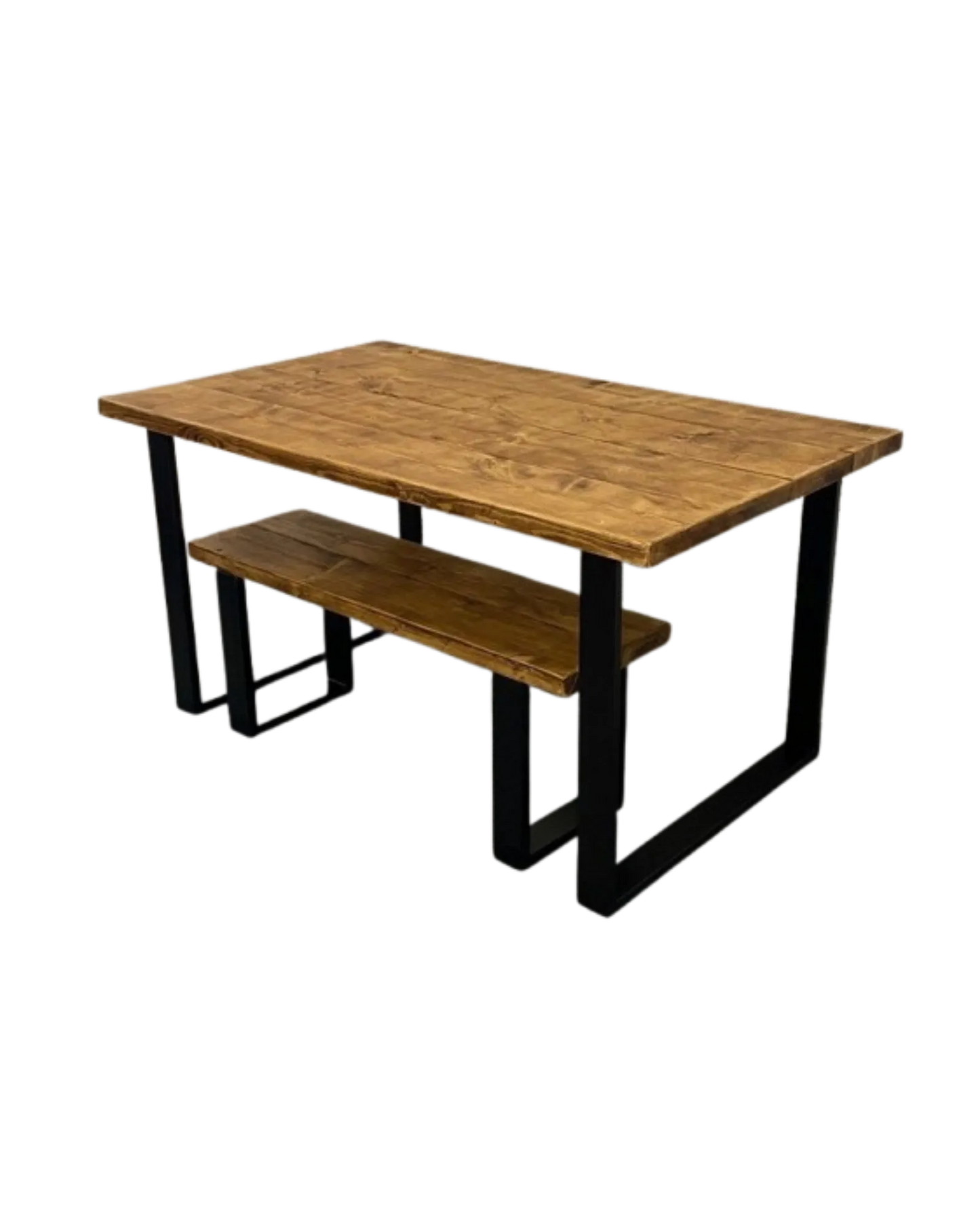 000.035  Dining Table Rustic Industrial Large Family