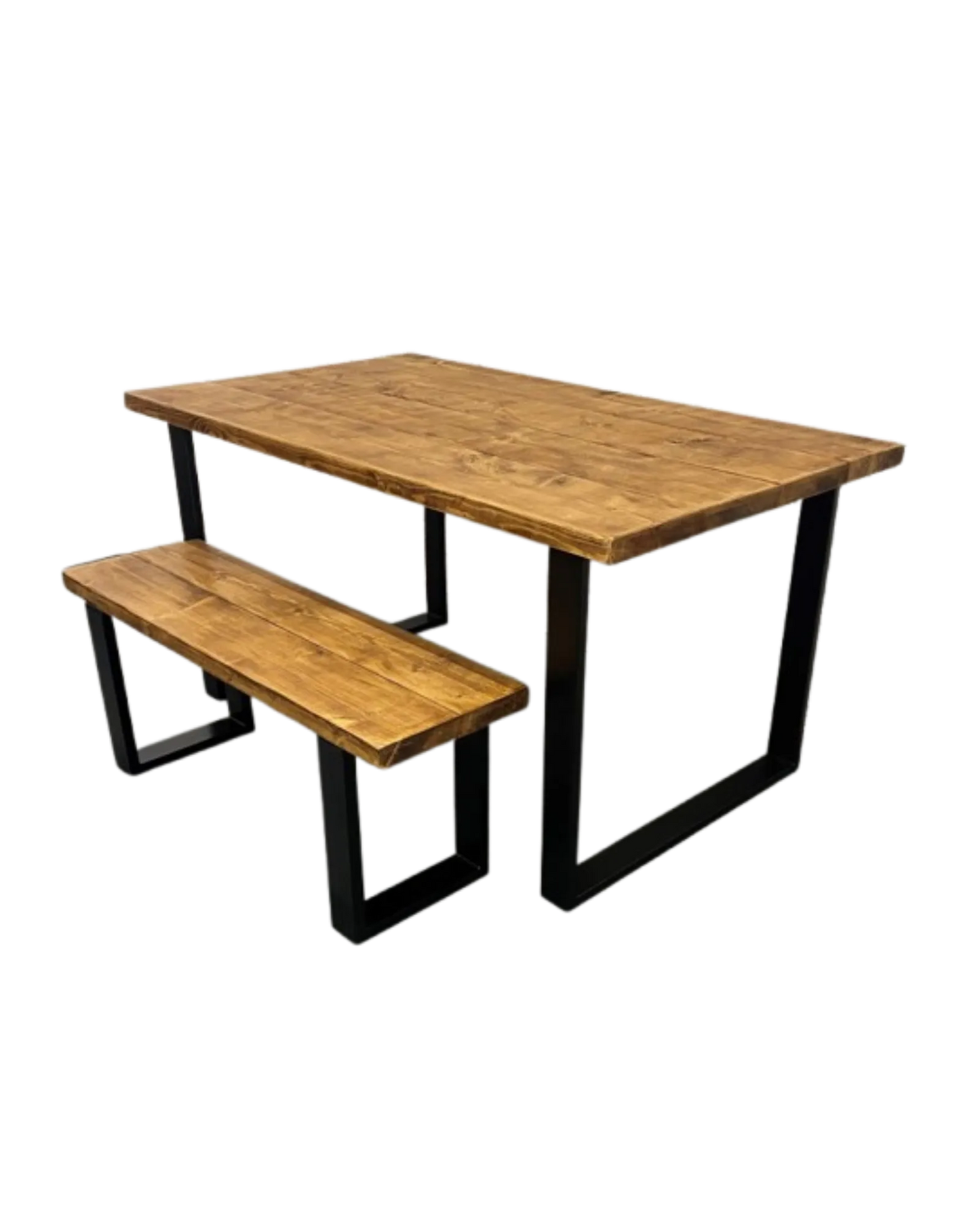 000.035  Dining Table Rustic Industrial Large Family