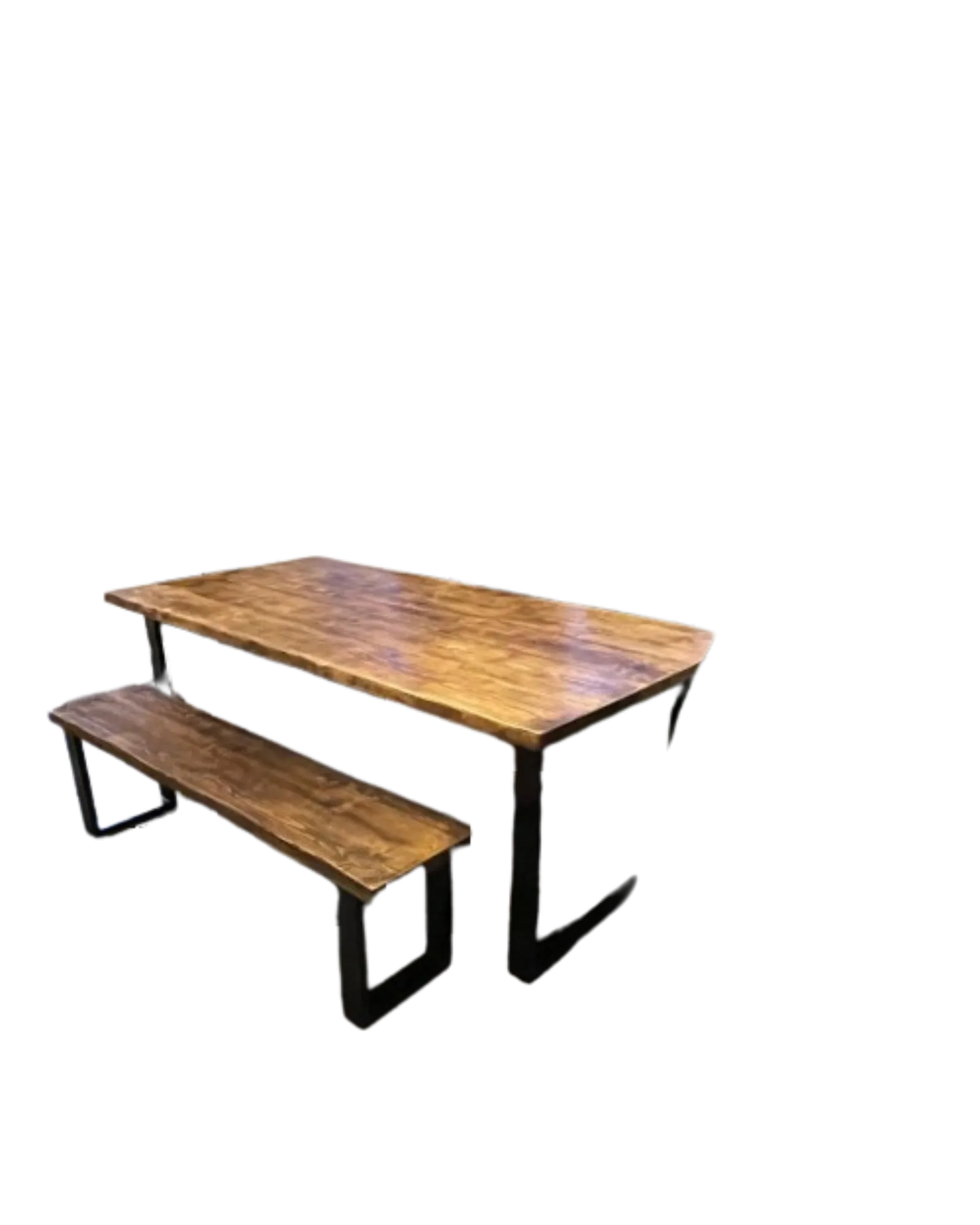 000.035  Dining Table Rustic Industrial Large Family