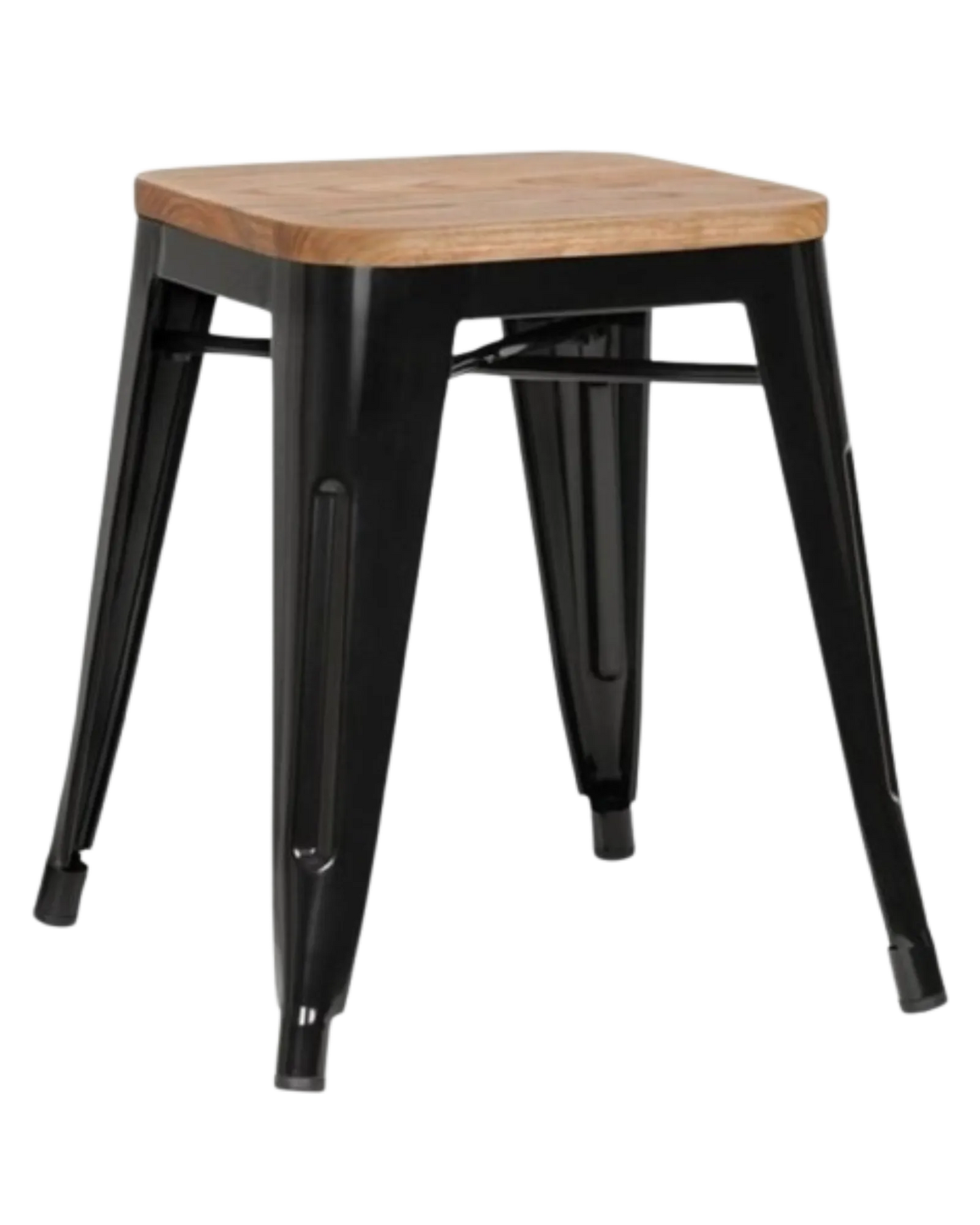 000.060  Black Metal Dining Table Stools - 2 Styles to choose from (Set of 4)