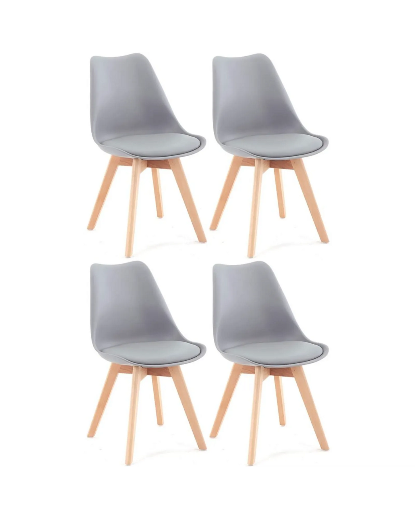 000.062  Padded Dining Chairs (Set of 4)