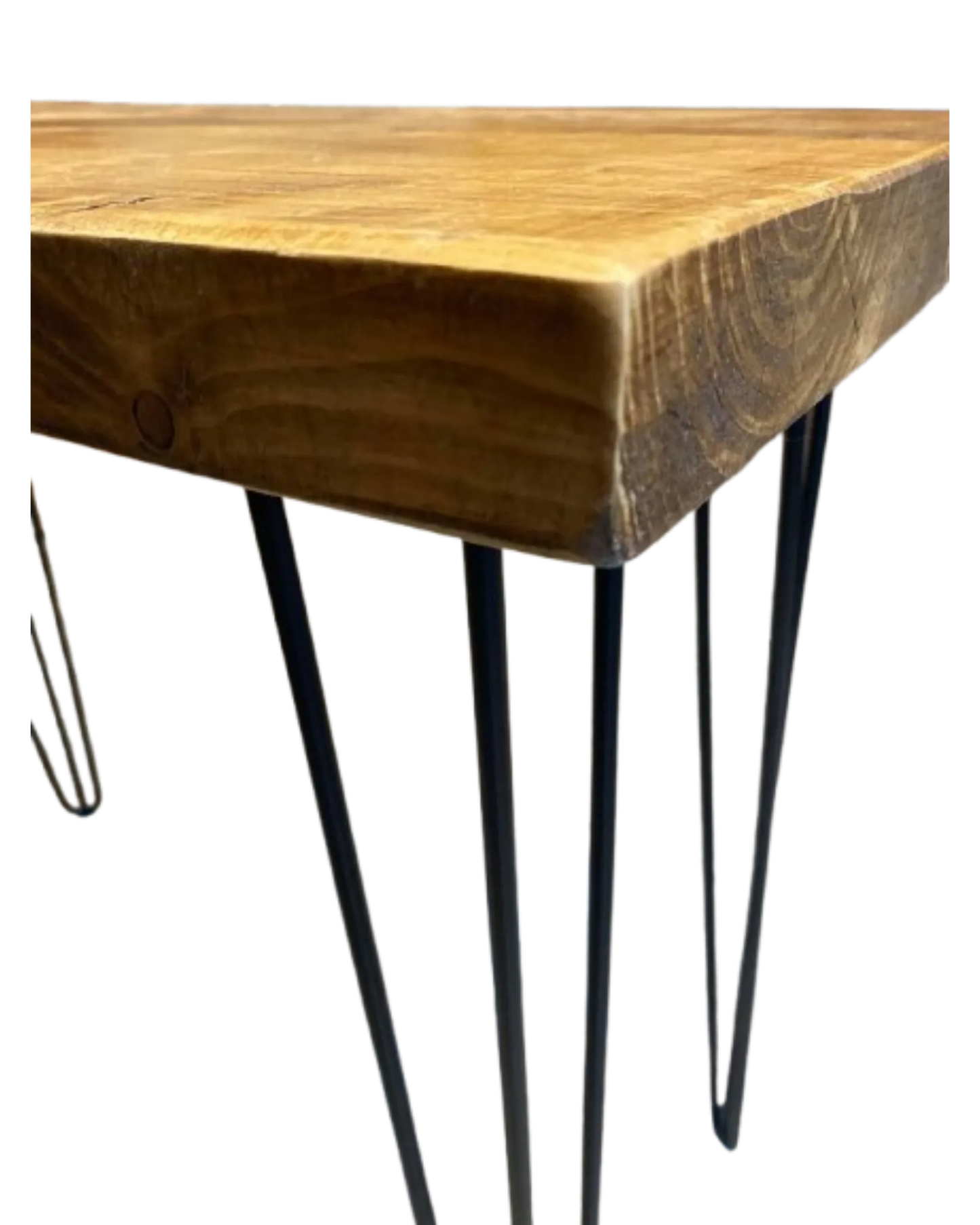 000.080  Rustic Wooden Desk with hairpin legs