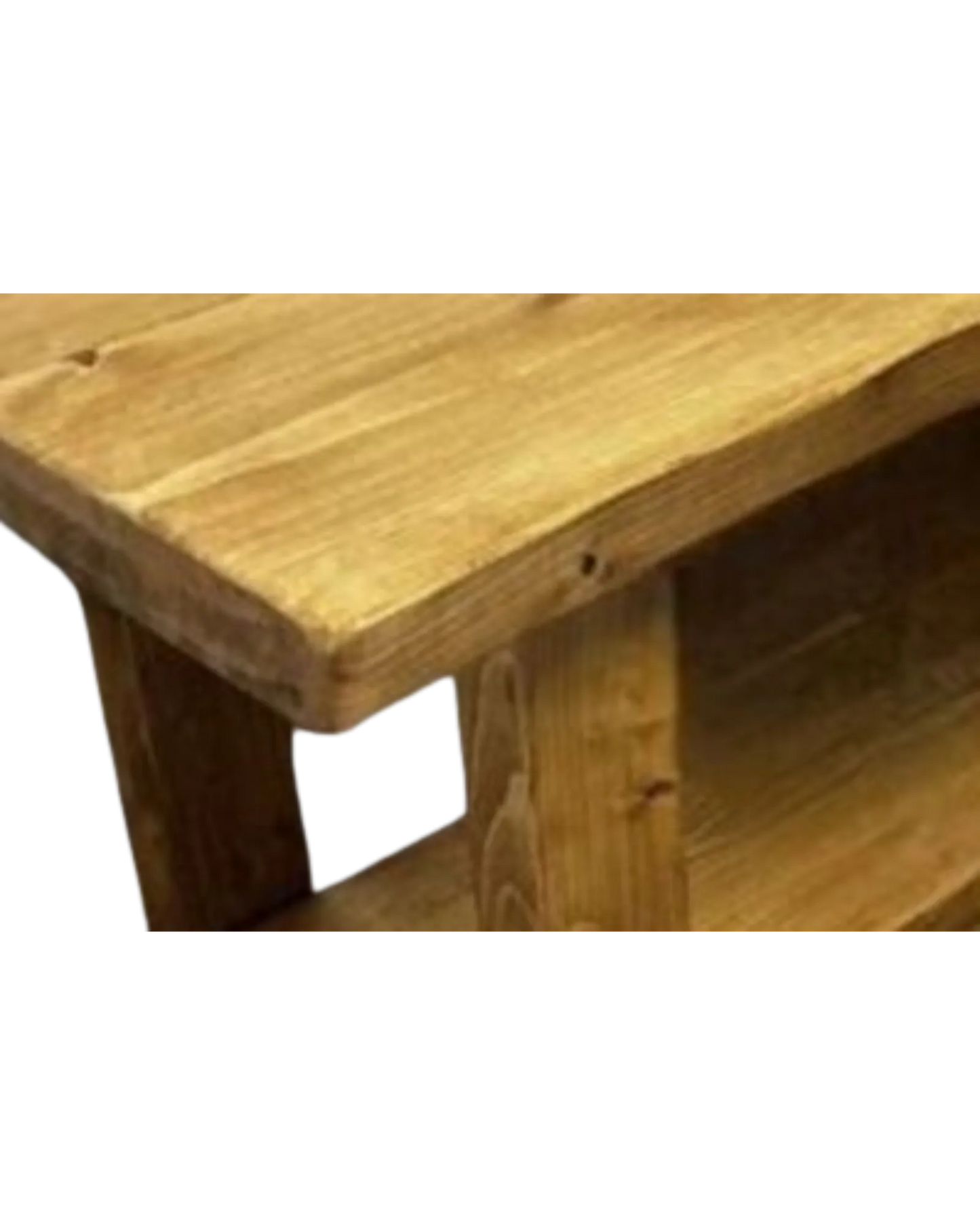 000.009  Farmhouse Coffee Table with a shelf